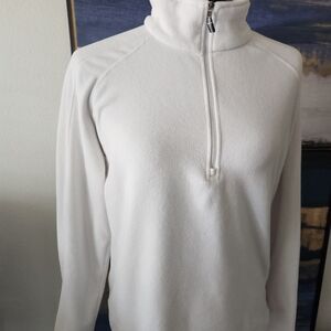 Nike Fit Therma White Quarter-Zip Pullover Sz Medium